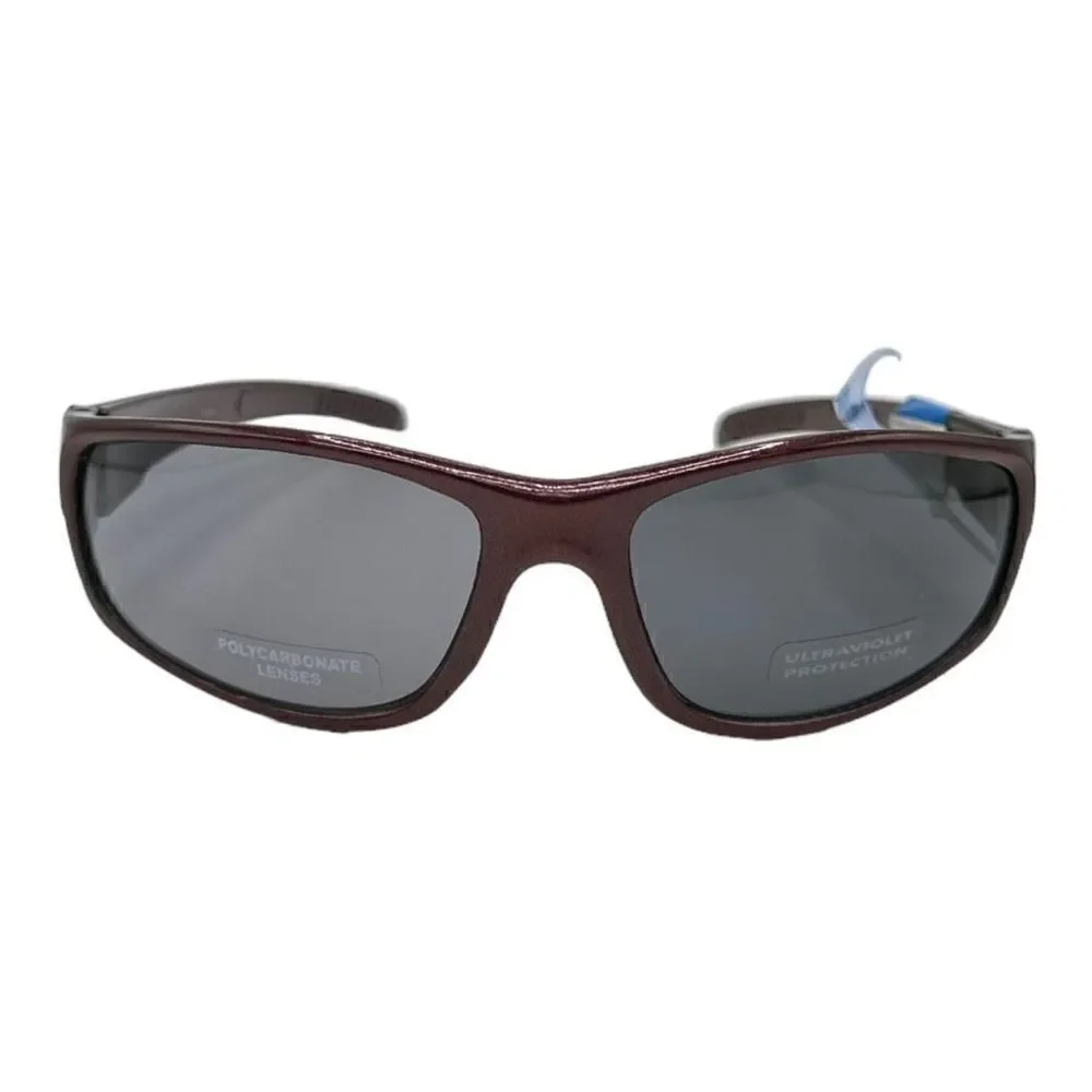 Sunglasses Classic maroon polycarbonate lenses, ultraviolet protection